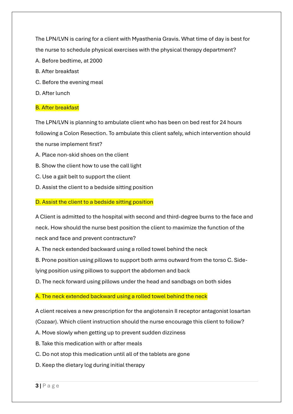 Preview page 3 of HESI PN EXIT EXAM 2024-2025 EXAM