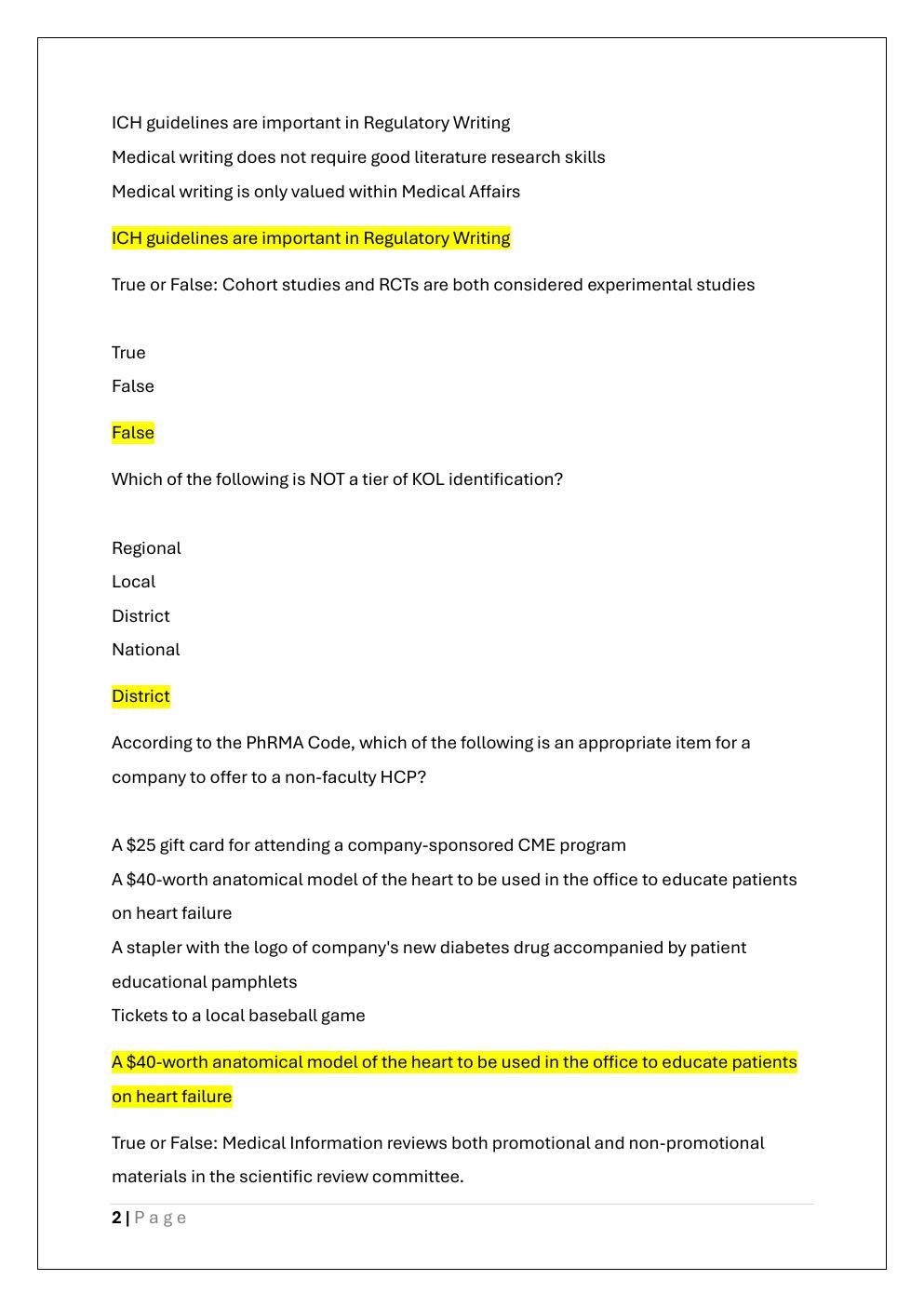 Preview page 2 of BCMAS EXAM VERSION 1