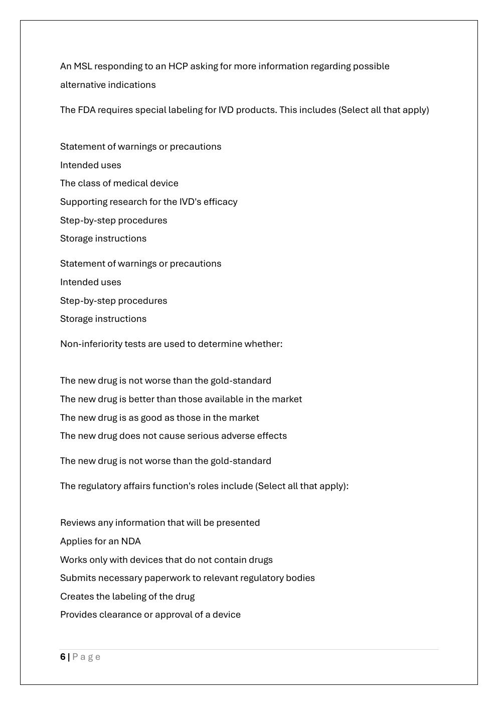 Preview page 6 of BCMAS EXAM VERSION 1