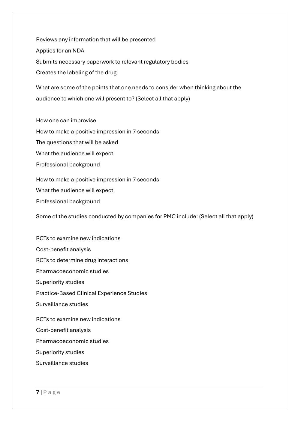 Preview page 7 of BCMAS EXAM VERSION 1