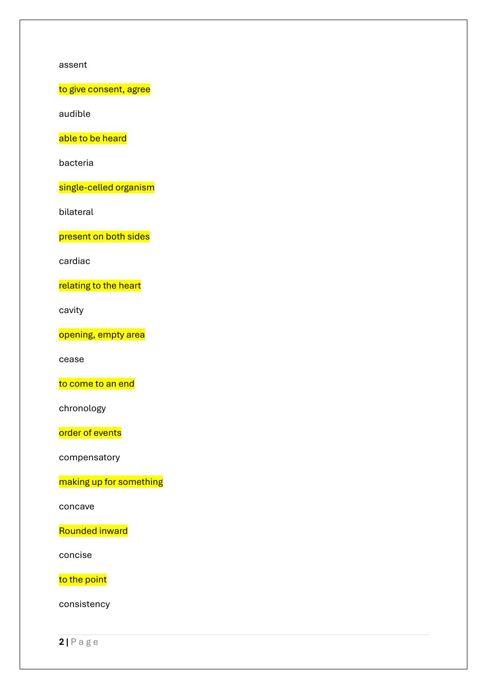 Preview page 2 of HESI ENTRANCE EXAM