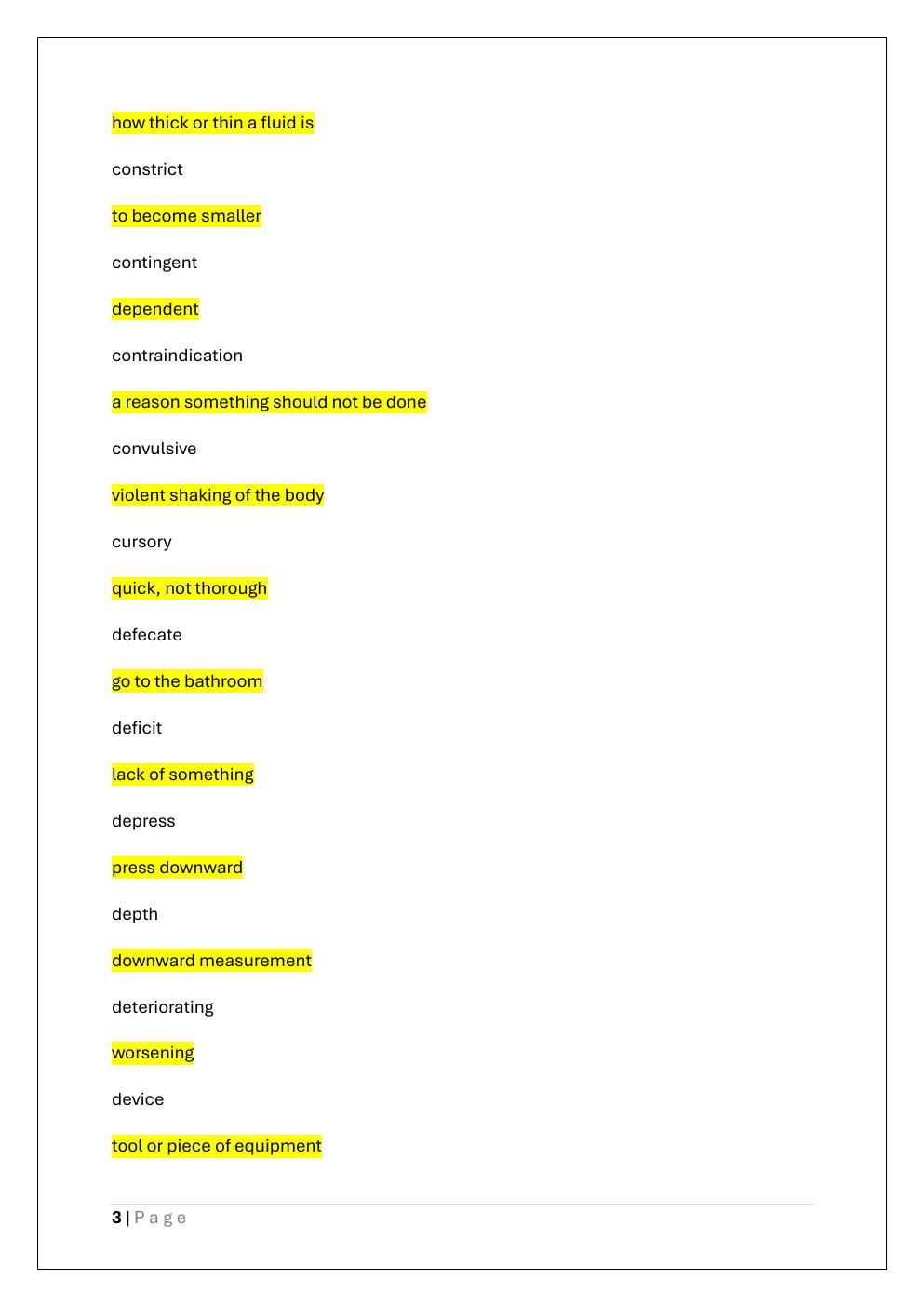 Preview page 3 of HESI ENTRANCE EXAM