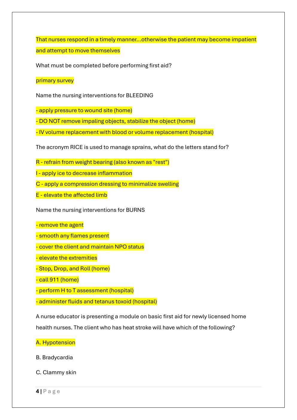 Preview page 4 of NUR 2356 EXAM 1 – MDC 1
