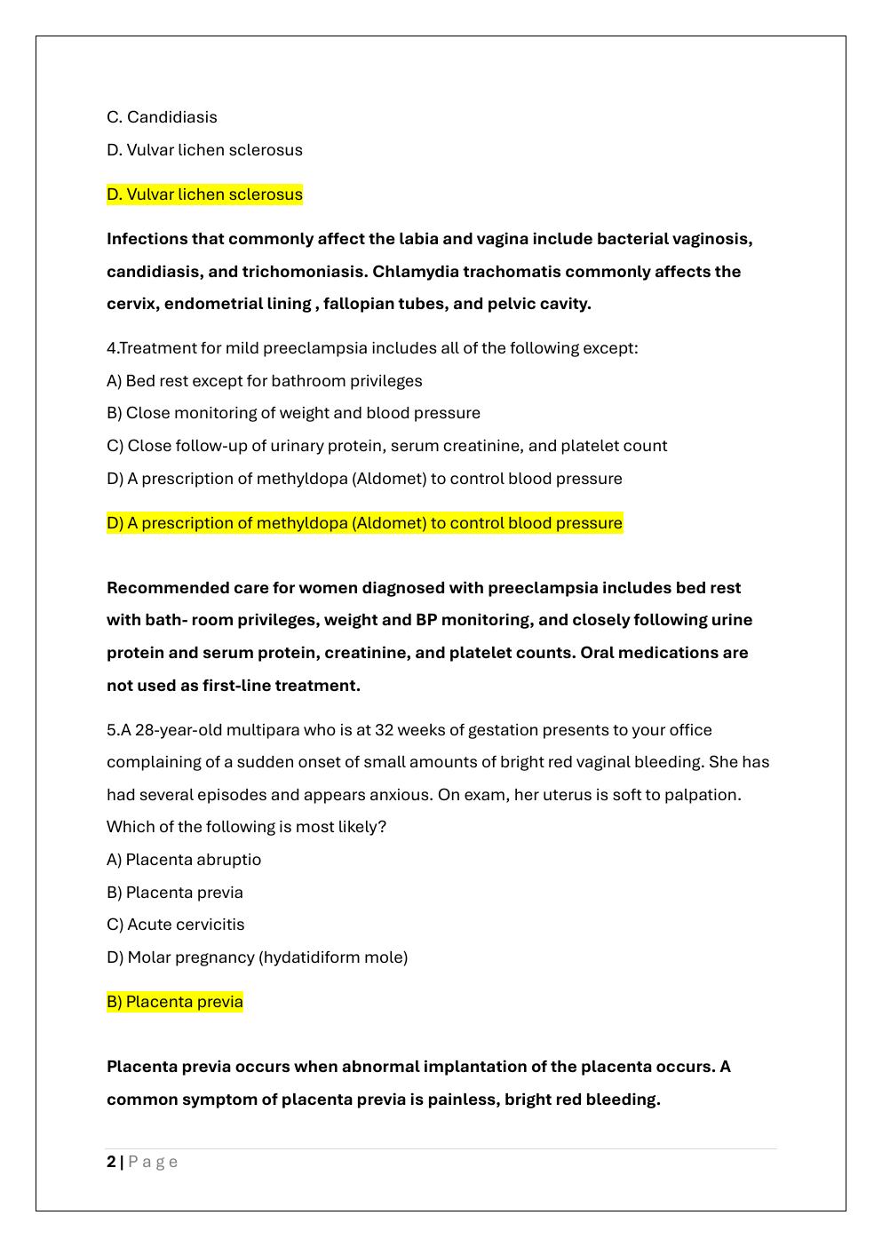 Preview page 2 of NUR 622 FINAL EXAM PREP