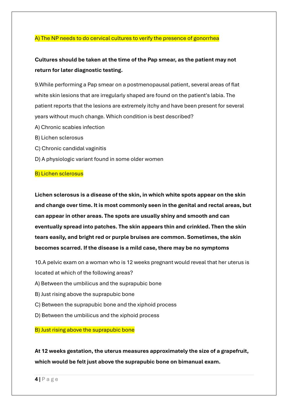 Preview page 4 of NUR 622 FINAL EXAM PREP