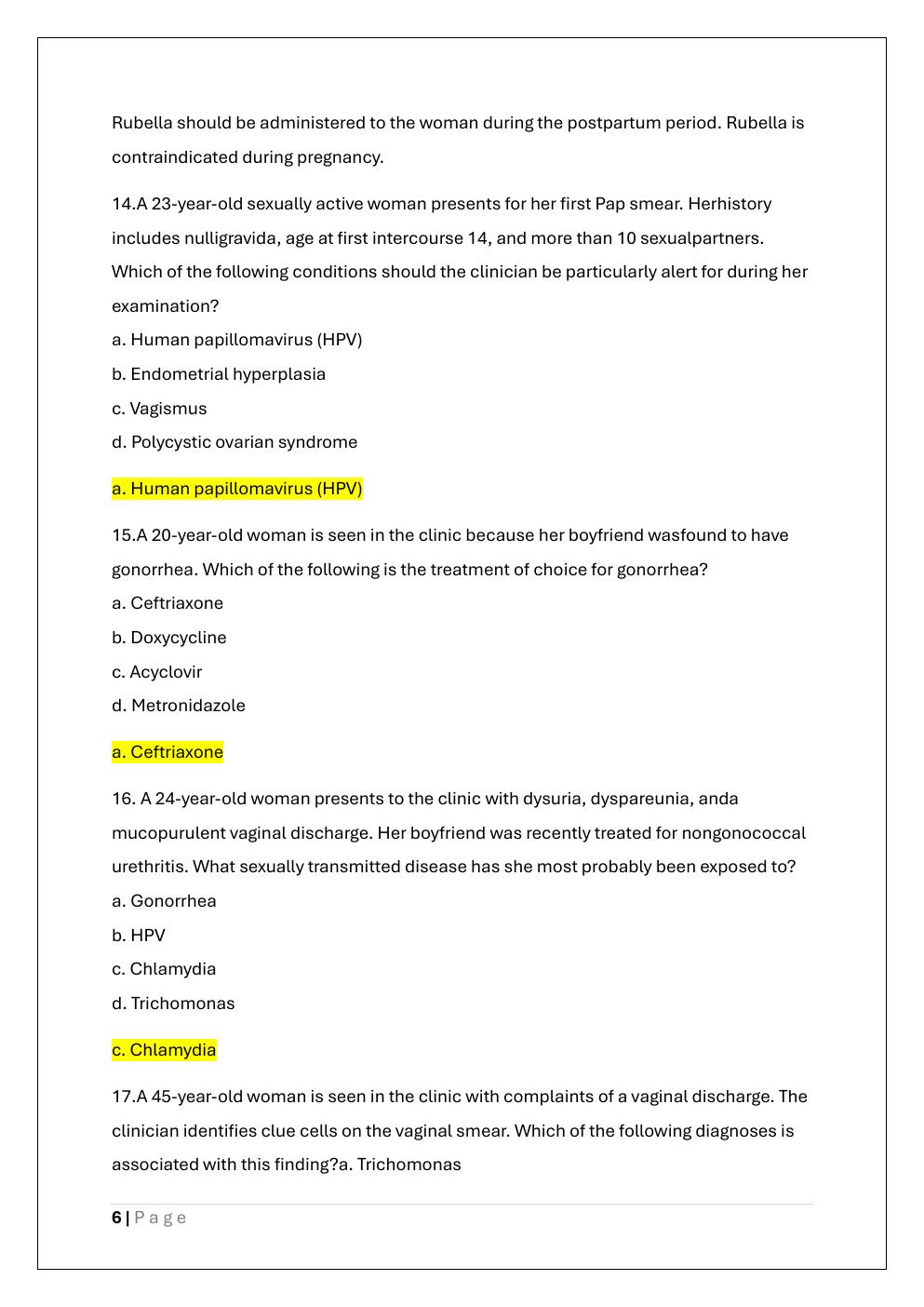 Preview page 6 of NUR 622 FINAL EXAM PREP