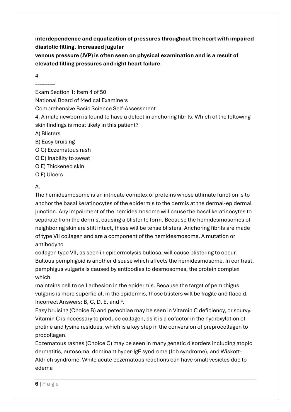 Preview page 6 of NBME 26 208 (USMLE STEP 1)EXAM