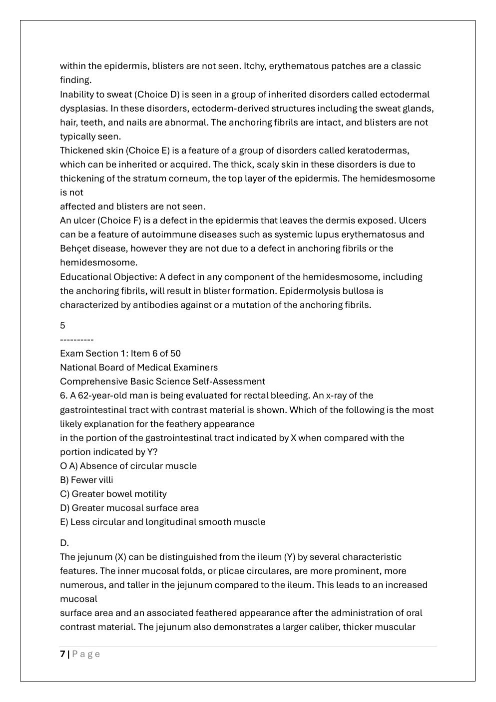 Preview page 7 of NBME 26 208 (USMLE STEP 1)EXAM