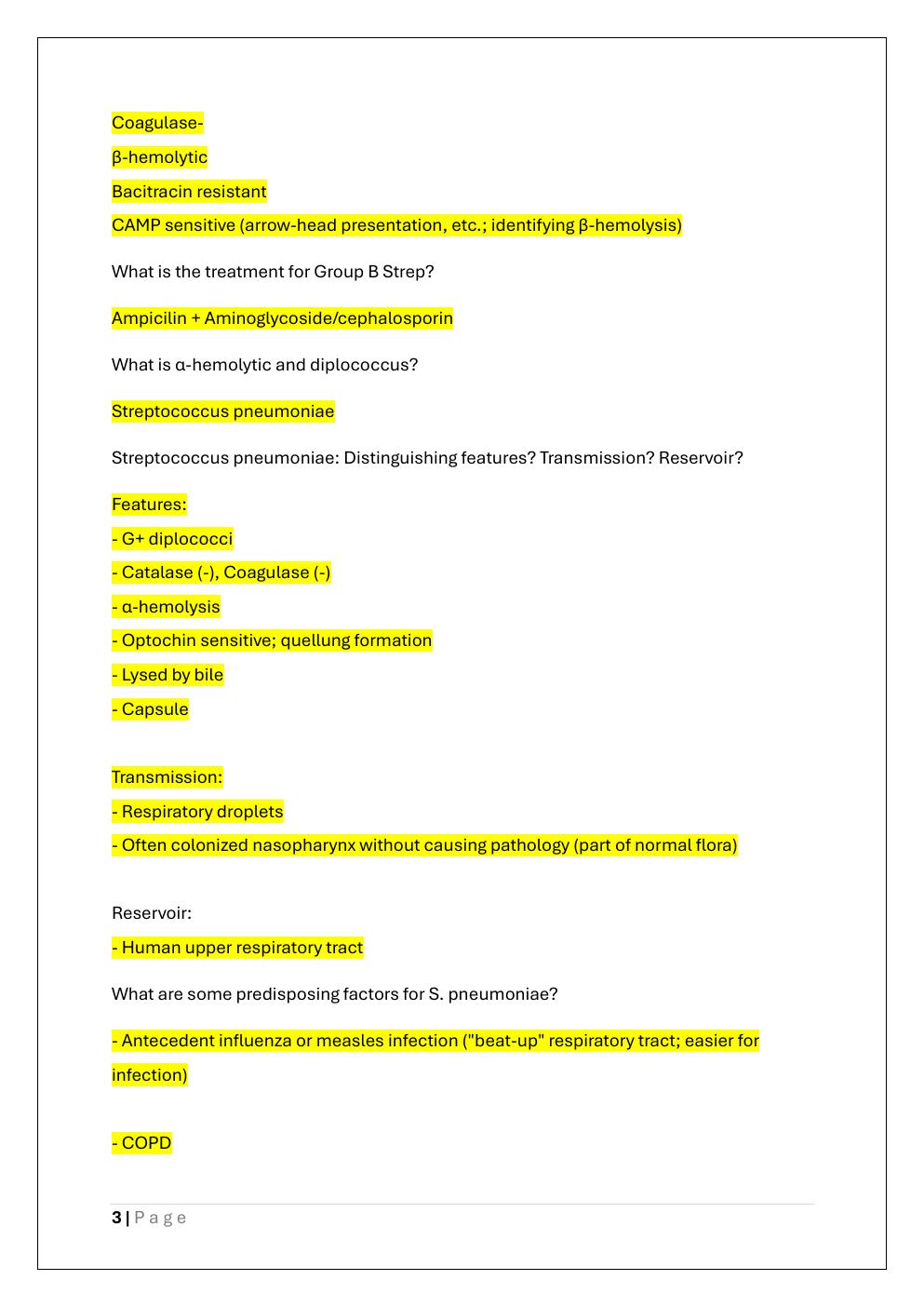 Preview page 3 of USMLE STEP 1 MICROBIOLOGY QUIZ BANK  EXAM
