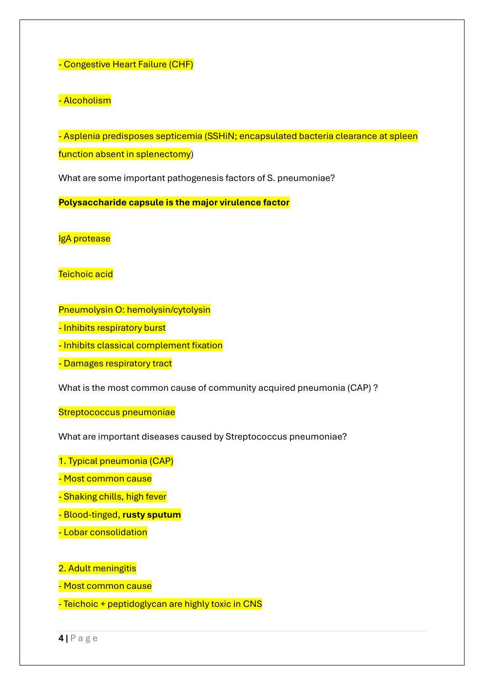 Preview page 4 of USMLE STEP 1 MICROBIOLOGY QUIZ BANK  EXAM