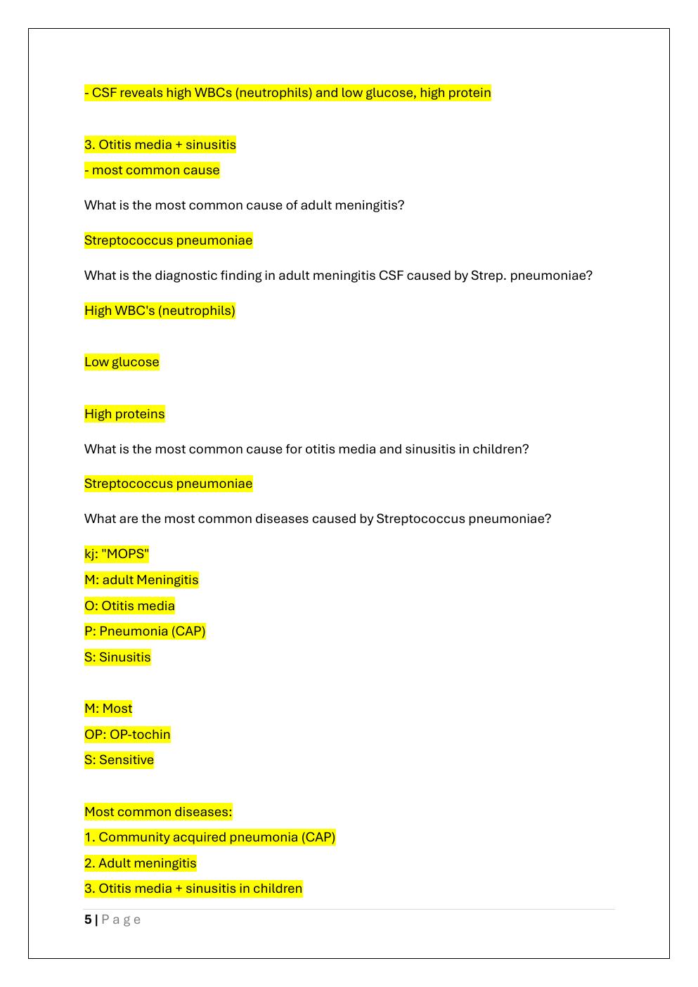 Preview page 5 of USMLE STEP 1 MICROBIOLOGY QUIZ BANK  EXAM
