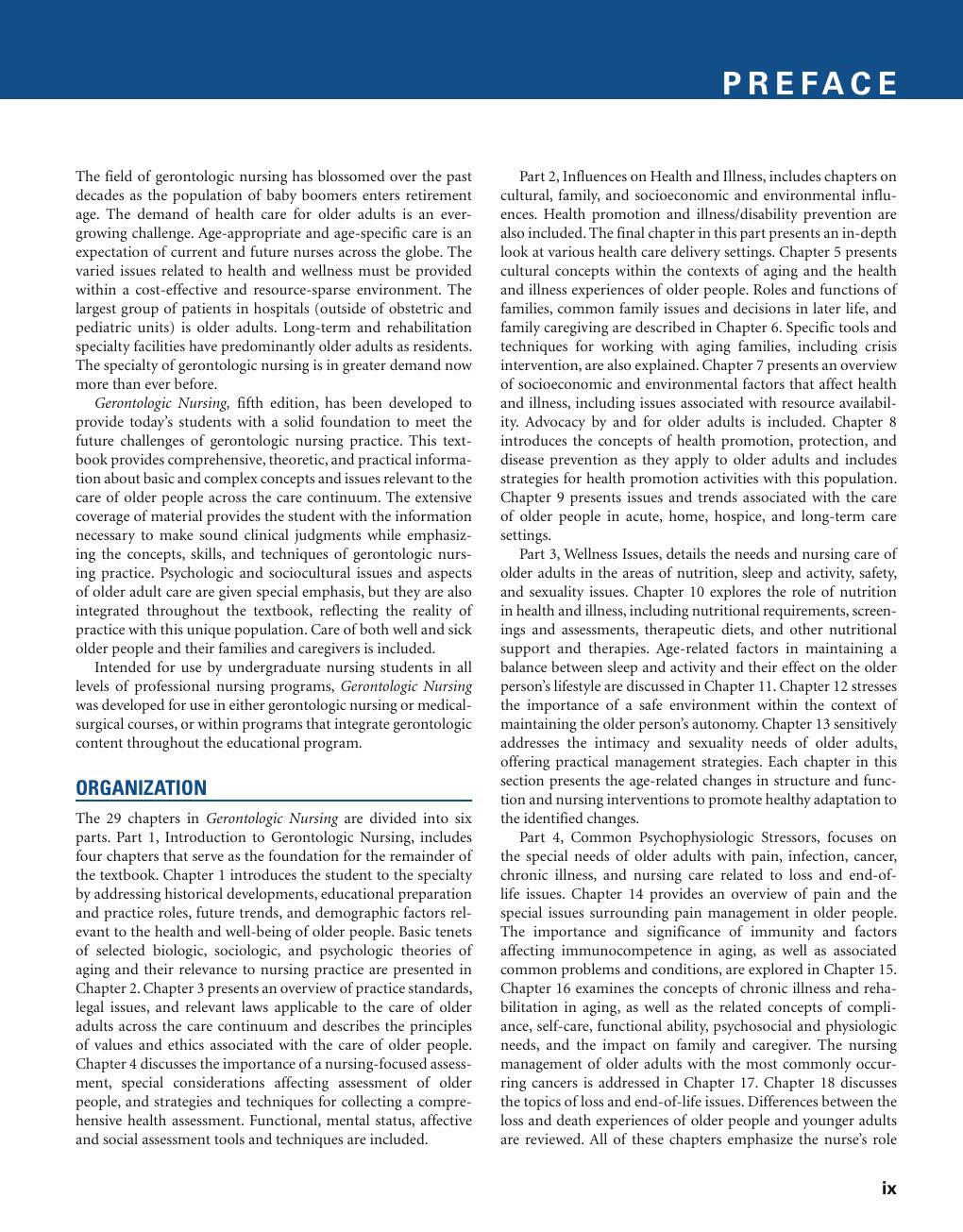 Preview page 9 of eBook PDF Gerontologic Nursing 5th Edition By Sue Meiner