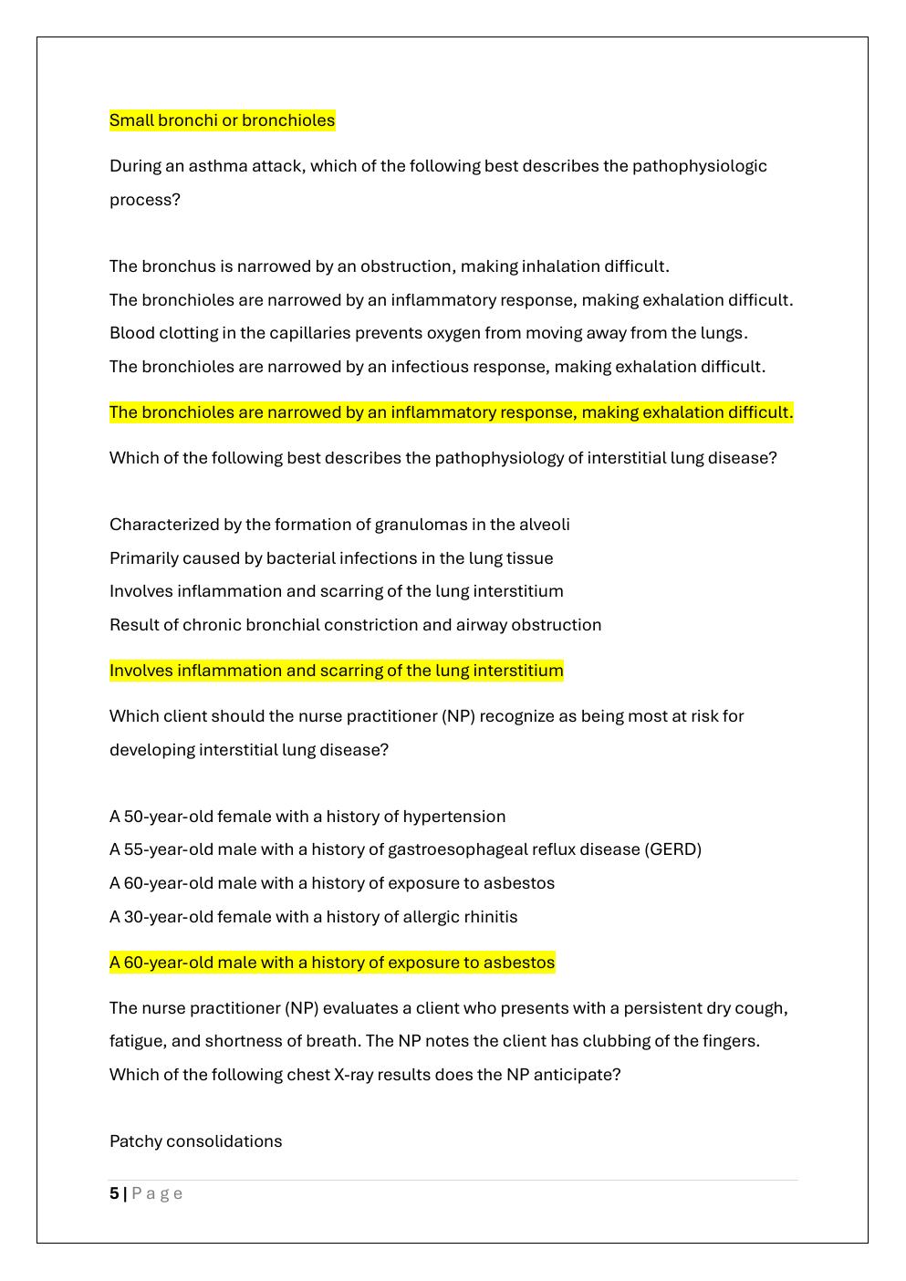 Preview page 5 of NR 507 MIDTERM EXAM