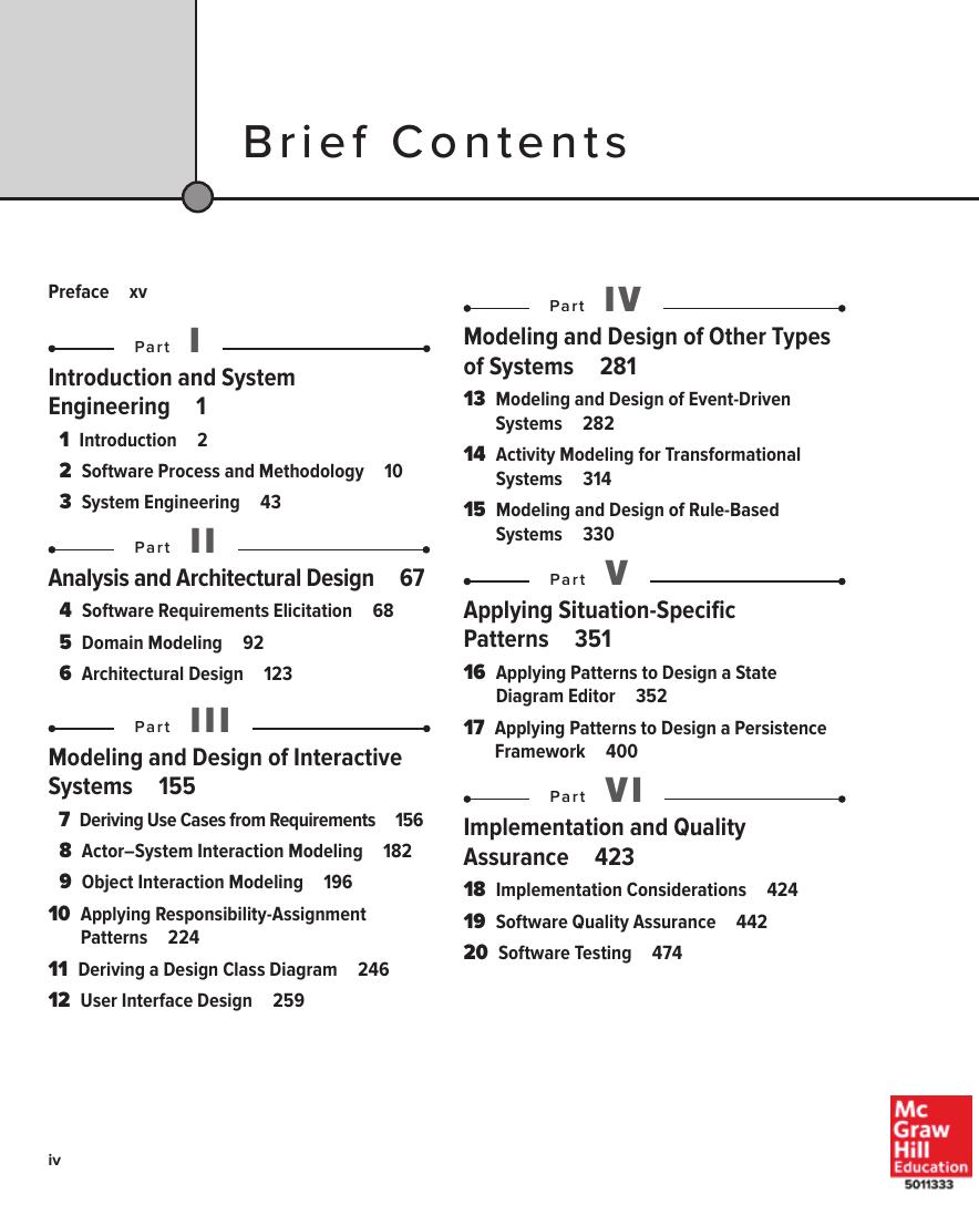 Preview page 5 of eBook PDF ISE Software Engineering 2nd Edition By David C. Kung