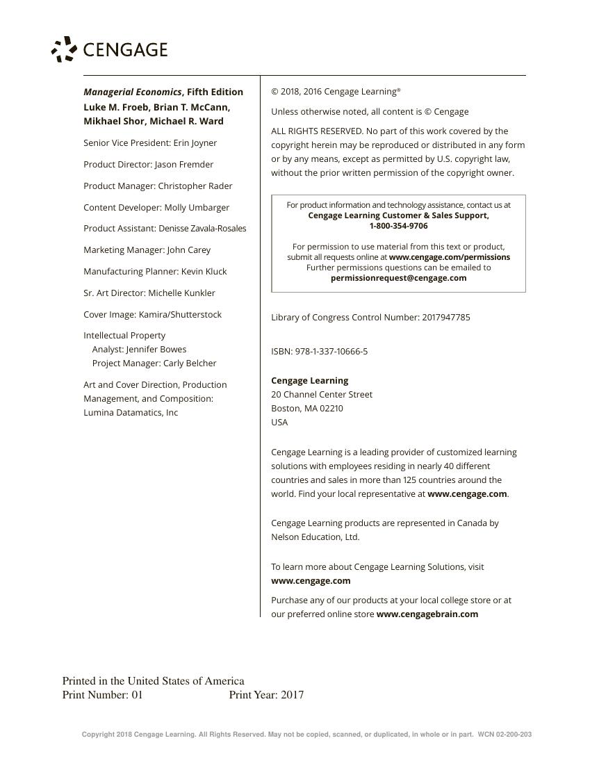 Preview page 4 of Managerial Economics A Problem Solving Approach 5th Edition By Brian McCann, Michael Ward