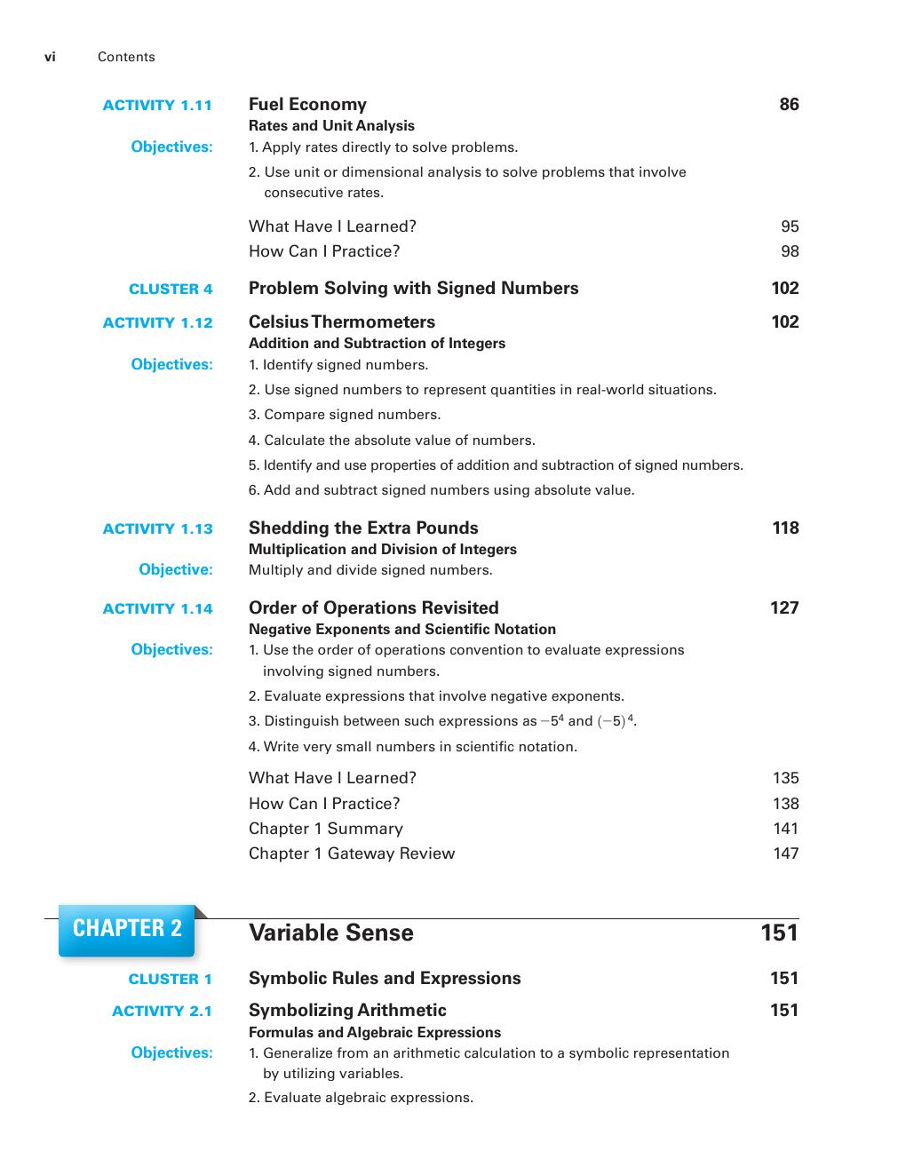 Preview page 7 of eBook PDF Mathematics in Action An Introduction to Algebraic Graphical and Numerical Problem Solving 6th Edition By Cons