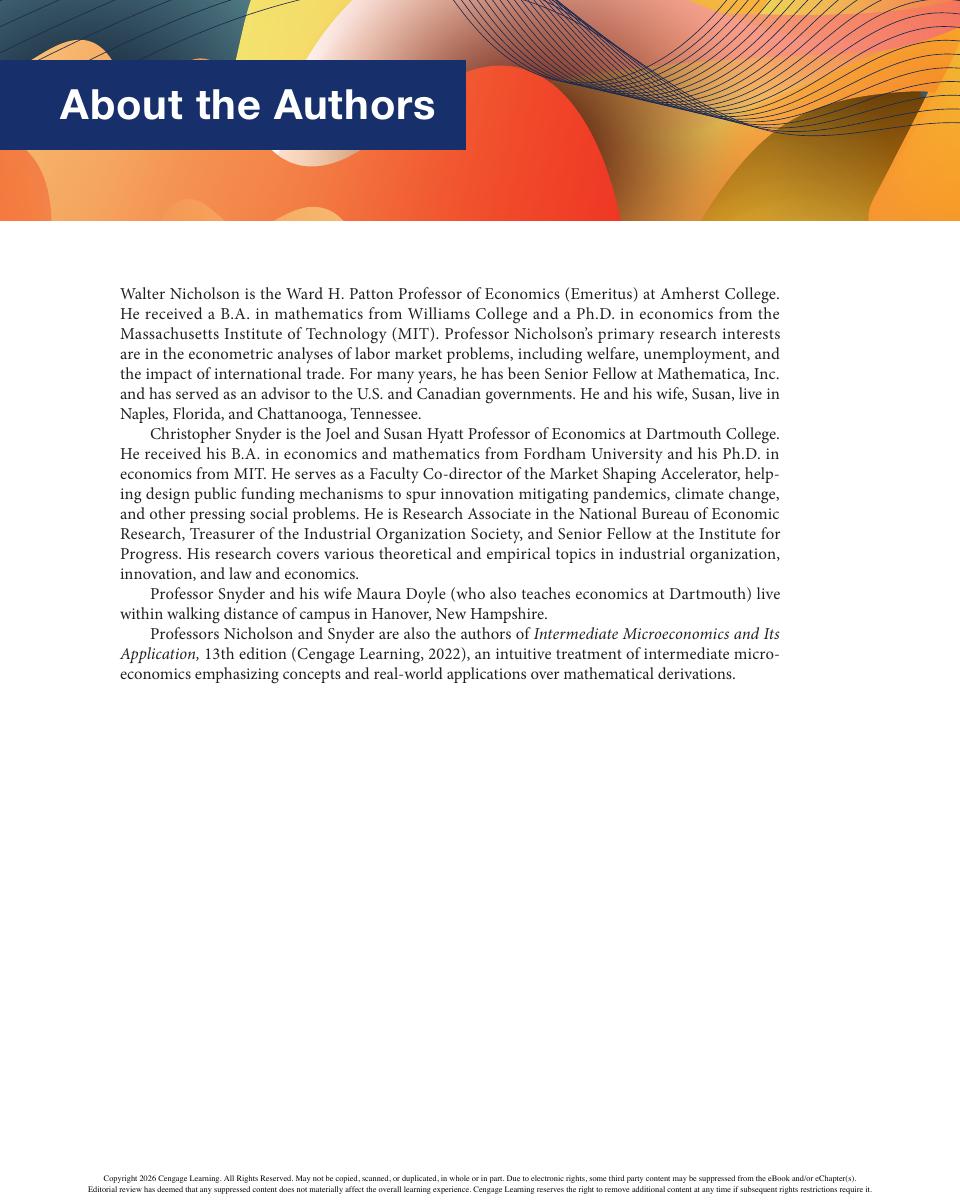 Preview page 6 of eBook PDF Microeconomic Theory Basic Principles Extensions 13th Edition By Walter Nicholson, Christopher Snyder