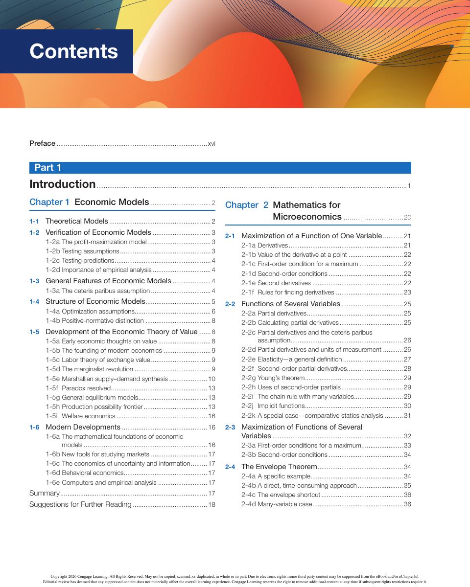 Preview page 8 of eBook PDF Microeconomic Theory Basic Principles Extensions 13th Edition By Walter Nicholson, Christopher Snyder