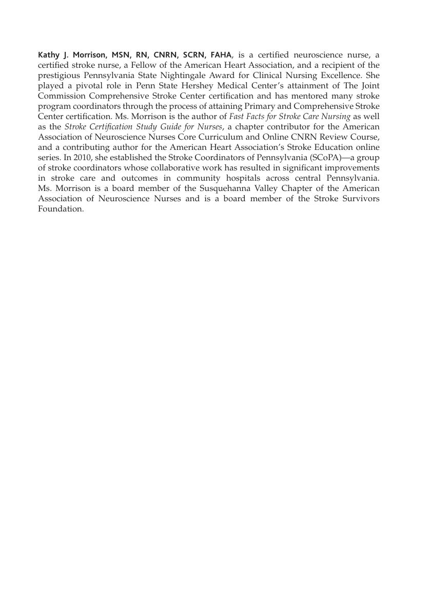 Preview page 3 of Stroke Nursing Certification Review 1st Edition By Kathy Morrison
