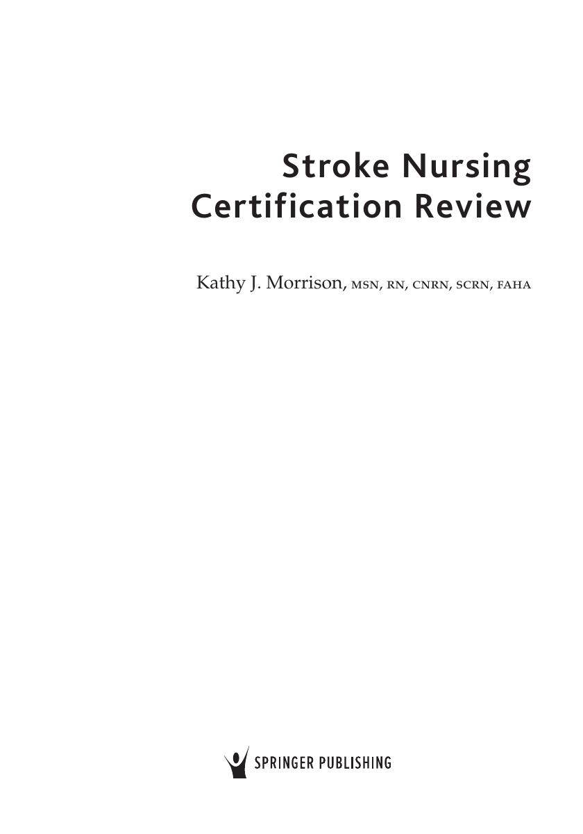 Preview page 4 of Stroke Nursing Certification Review 1st Edition By Kathy Morrison
