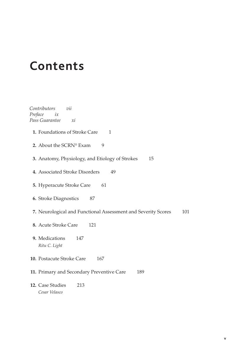 Preview page 6 of Stroke Nursing Certification Review 1st Edition By Kathy Morrison
