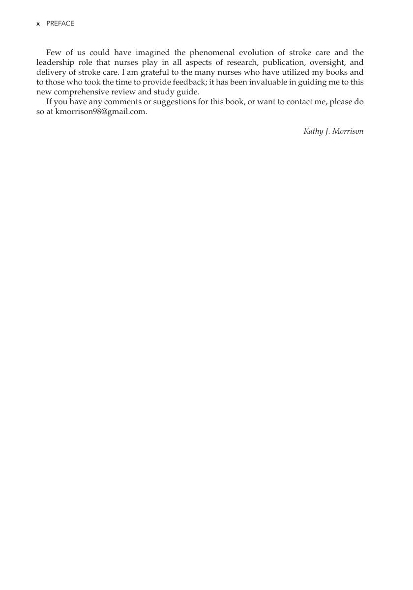 Preview page 10 of Stroke Nursing Certification Review 1st Edition By Kathy Morrison