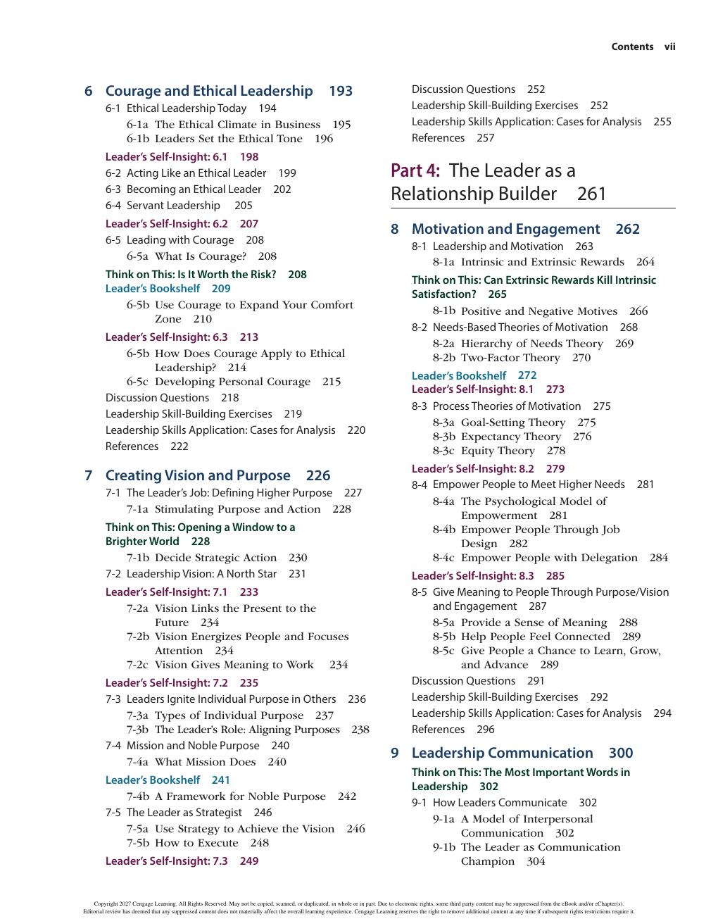 Preview page 9 of The Leadership Experience 9th Edition By Richard Daft