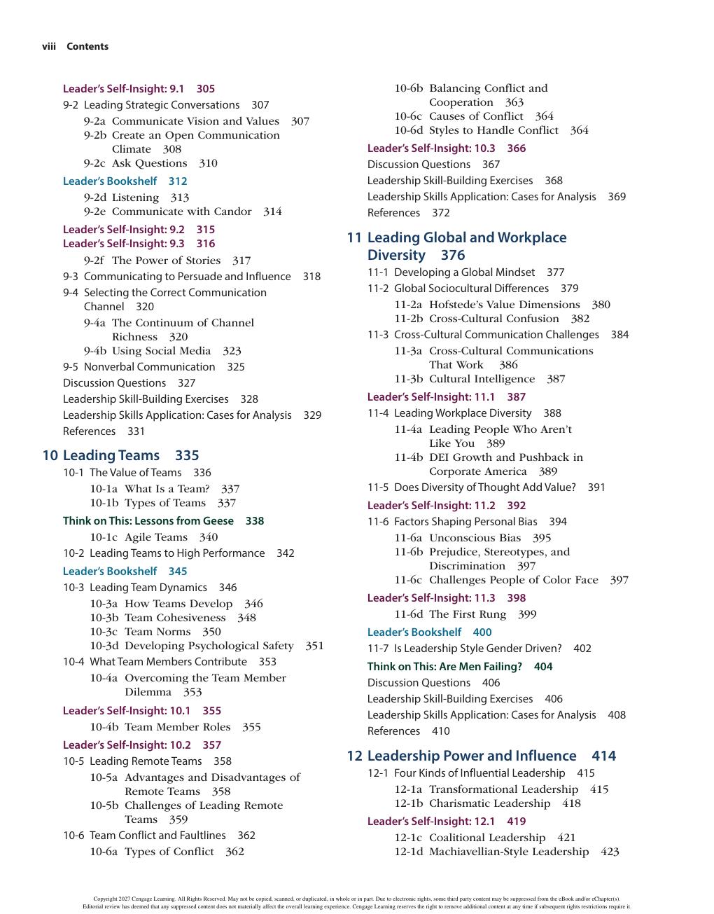 Preview page 10 of The Leadership Experience 9th Edition By Richard Daft
