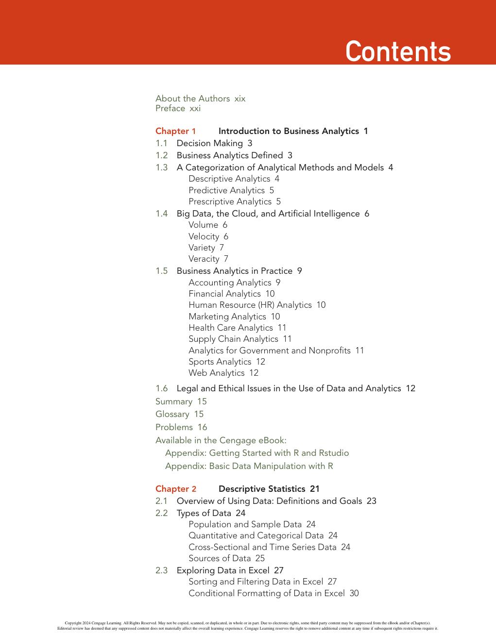 Preview page 6 of Business Analytics By Camm Jeffrey D.Cochran, James J.Fry
