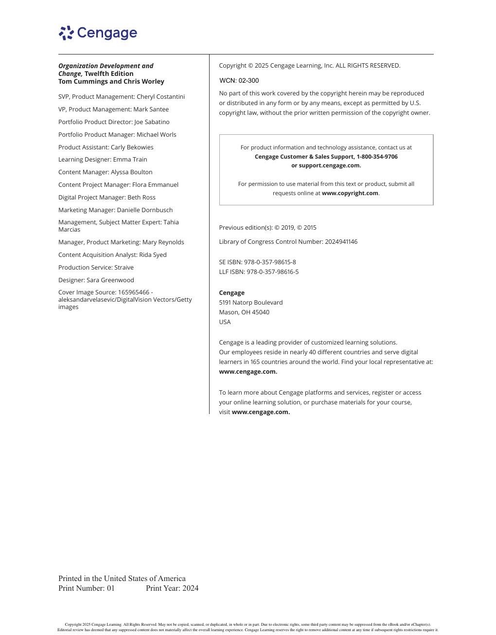 Preview page 4 of Organization Development and Change 12th Edition By Thomas Cummings, Christopher Worley