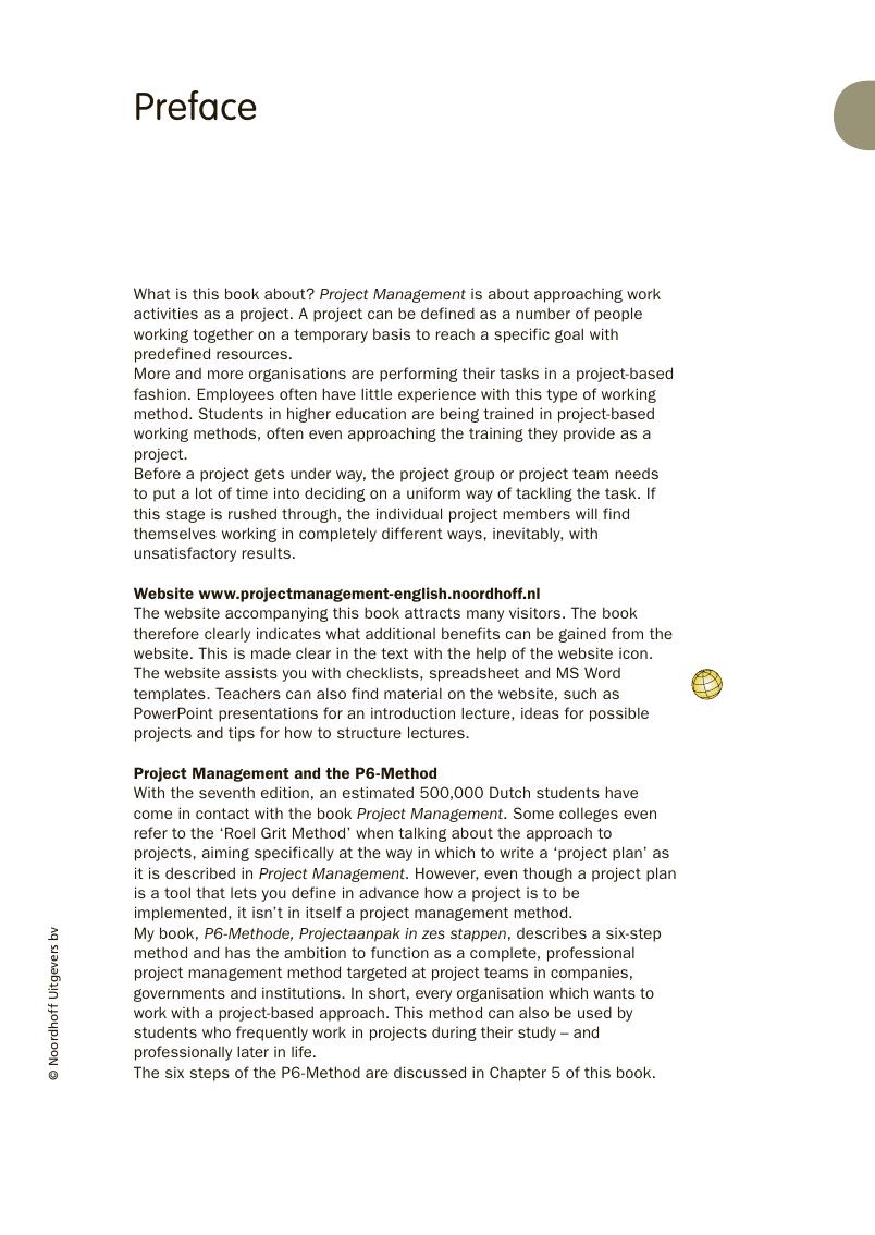 Preview page 4 of Project Management A Practical Approach 5th Edition By Roel Grit
