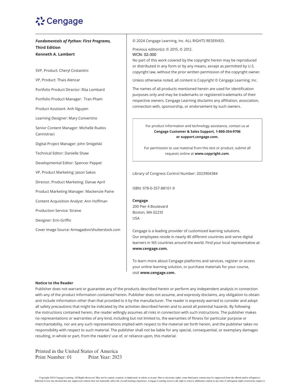 Preview page 4 of eBook PDF Fundamentals Of Python First Programs 3rd Edition By Kenneth Lambert