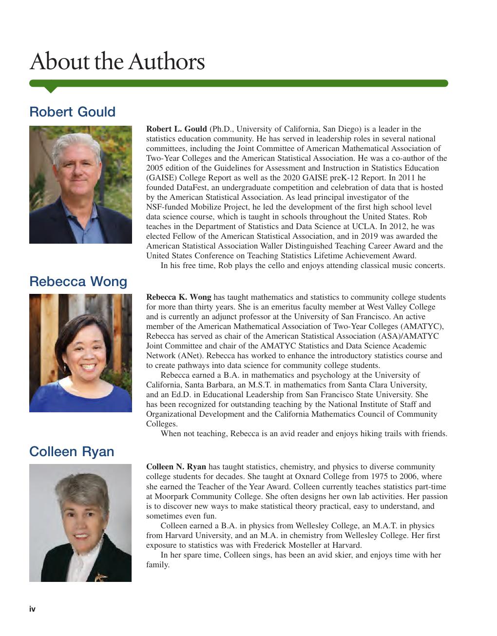 Preview page 5 of eBook PDF Introductory Statistics Exploring the World Through Data 4th Edition By Robert Gould, Rebecca Wong, Colleen Ry