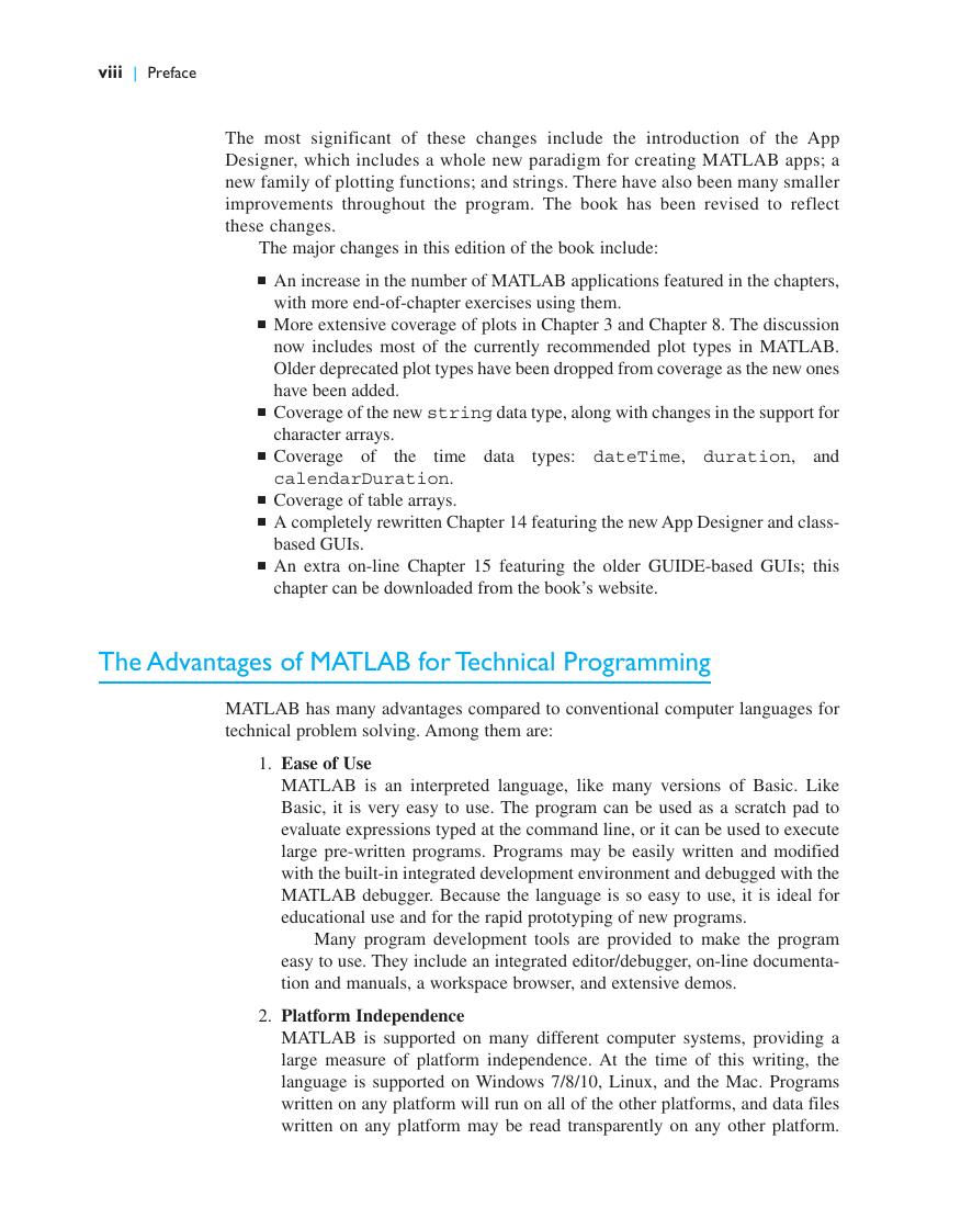 Preview page 7 of eBook PDF MATLAB Programming for Engineers 6th Edition By Stephen Chapman