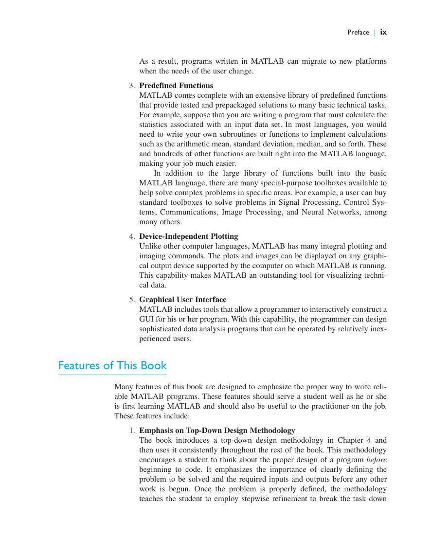Preview page 8 of eBook PDF MATLAB Programming for Engineers 6th Edition By Stephen Chapman
