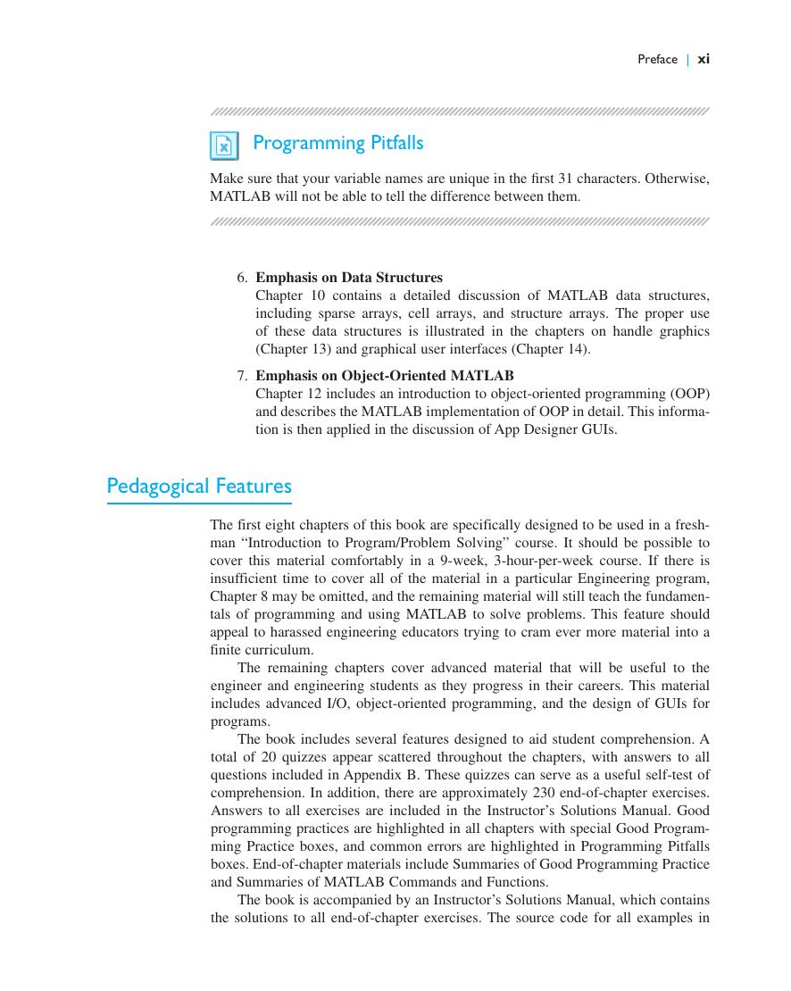 Preview page 10 of eBook PDF MATLAB Programming for Engineers 6th Edition By Stephen Chapman