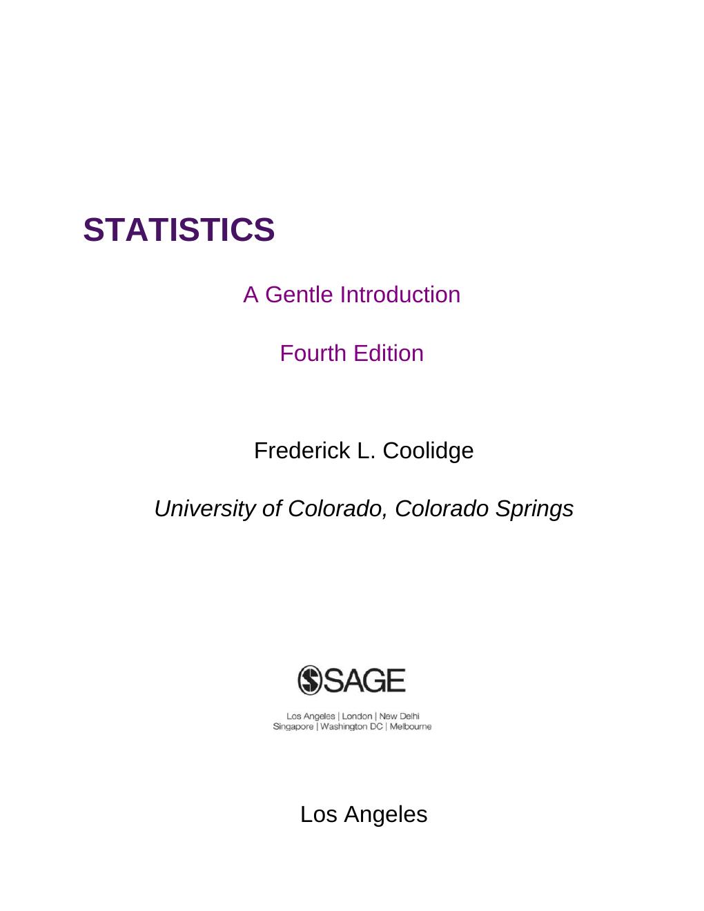 Preview page 3 of eBook PDF Statistics A Gentle Introduction 4th Edition By Frederick Coolidge