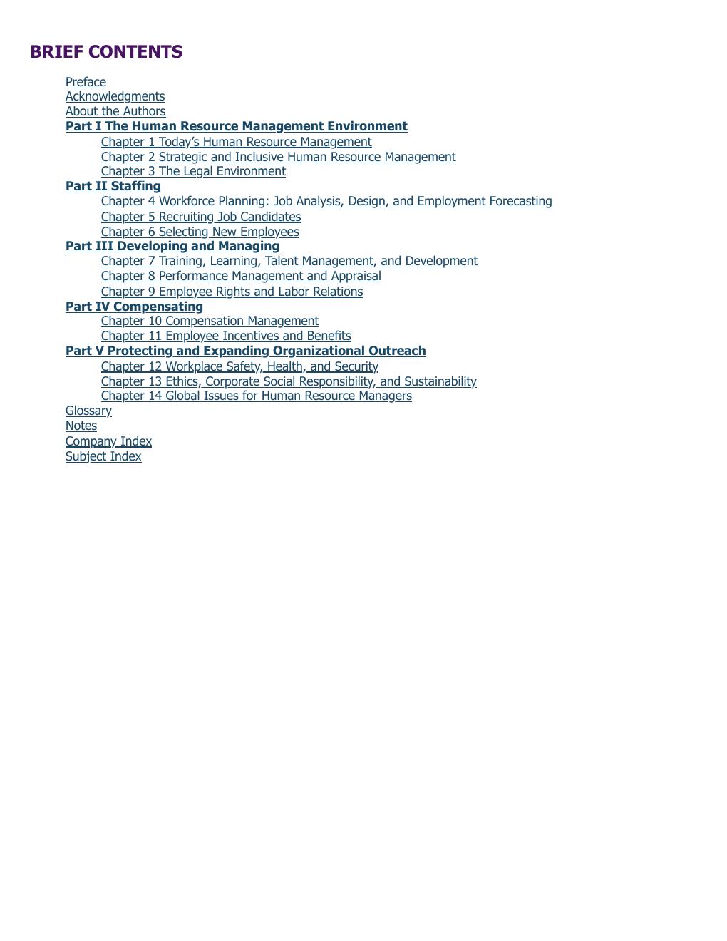 Preview page 7 of ]Fundamentals of Human Resource Management Functions Applications and Skill Development 3rd Edition By Robert Lussier, J