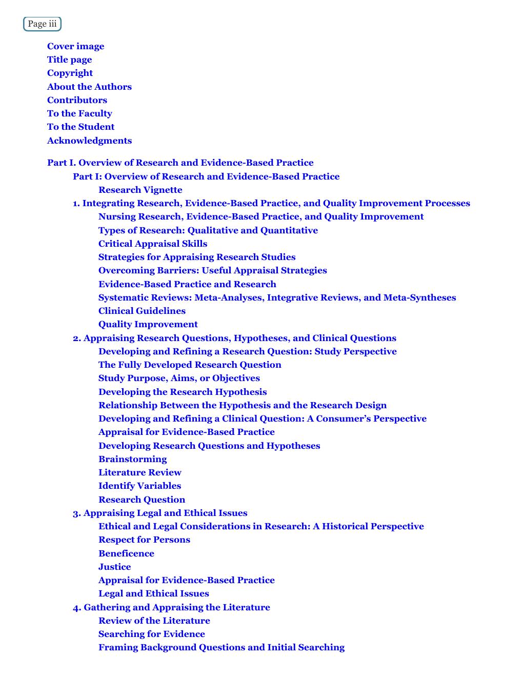 Preview page 3 of Nursing Research Methods and Critical Appraisal for Evidance-Based Practice 11th Edition By Geri Lobiondo-Wood, Judith H