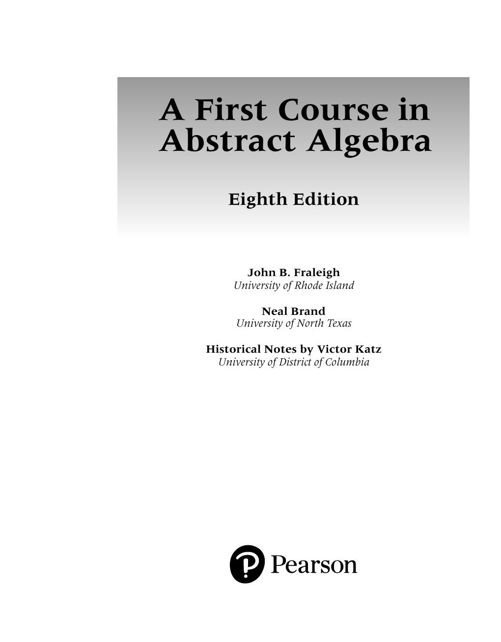 Preview page 2 of A First Course in Abstract Algebra 8th Edition By John Fraleigh