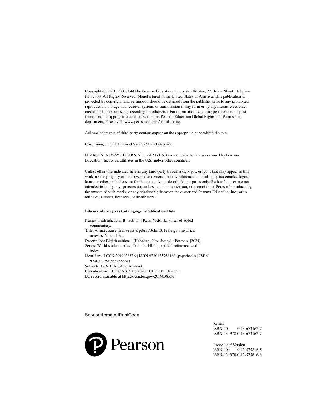 Preview page 3 of A First Course in Abstract Algebra 8th Edition By John Fraleigh