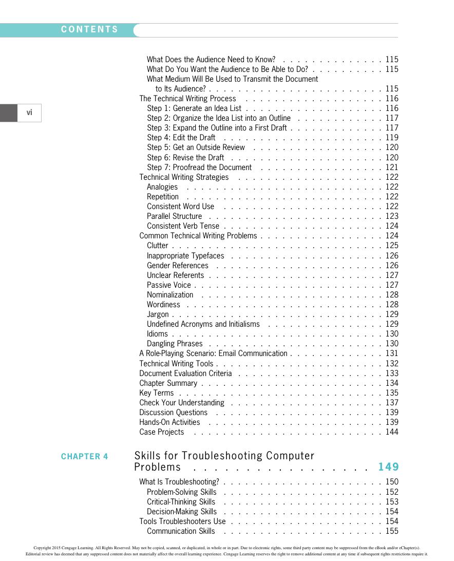 Preview page 8 of A Guide to Computer User Support for Help Desk and Support Specialists 6th Edition By Fred Beisse