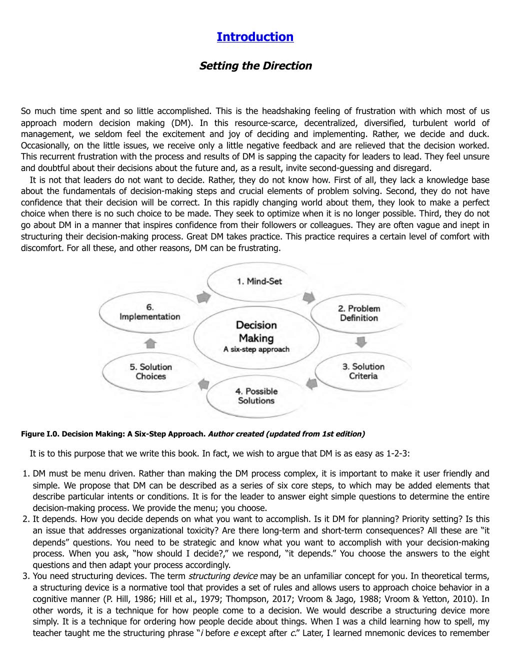 Preview page 7 of eBook PDF The Practical Decision Maker A Handbook for Decision Making and Problem Solving in Organizations 2nd Edition B