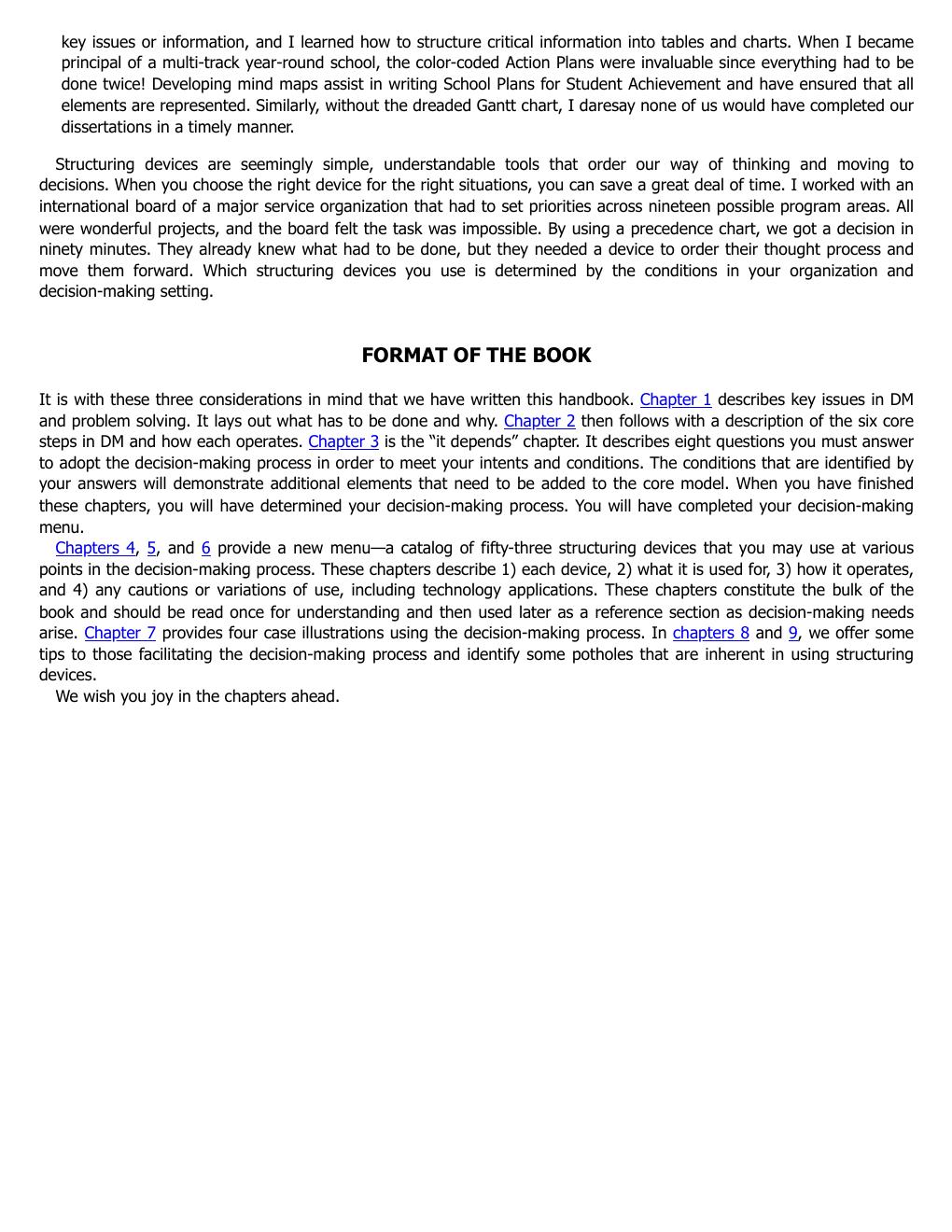 Preview page 8 of eBook PDF The Practical Decision Maker A Handbook for Decision Making and Problem Solving in Organizations 2nd Edition B