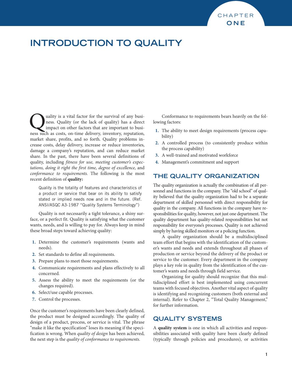 Preview page 10 of The Quality Technician's Handbook 6th Ediotion By Gary Griffith