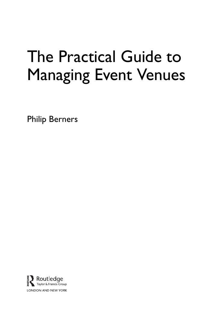 Preview page 4 of The Practical Guide to Managing Event Venues By Philip Berners