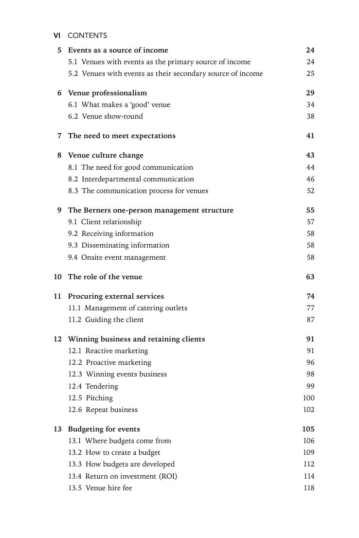 Preview page 7 of The Practical Guide to Managing Event Venues By Philip Berners