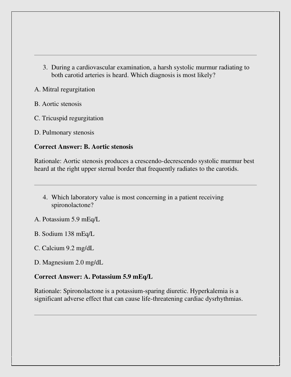 Preview page 2 of Barkley 3P Comprehensive Practice Exam with correct answers with rationales  2026/2027 version A+ Graded