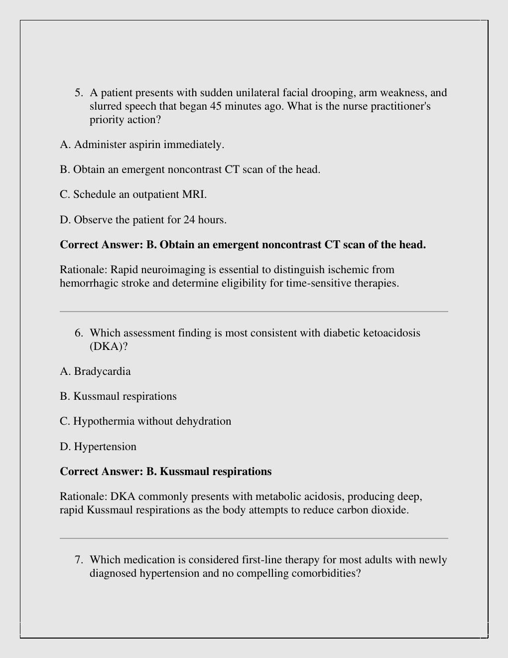 Preview page 3 of Barkley 3P Comprehensive Practice Exam with correct answers with rationales  2026/2027 version A+ Graded