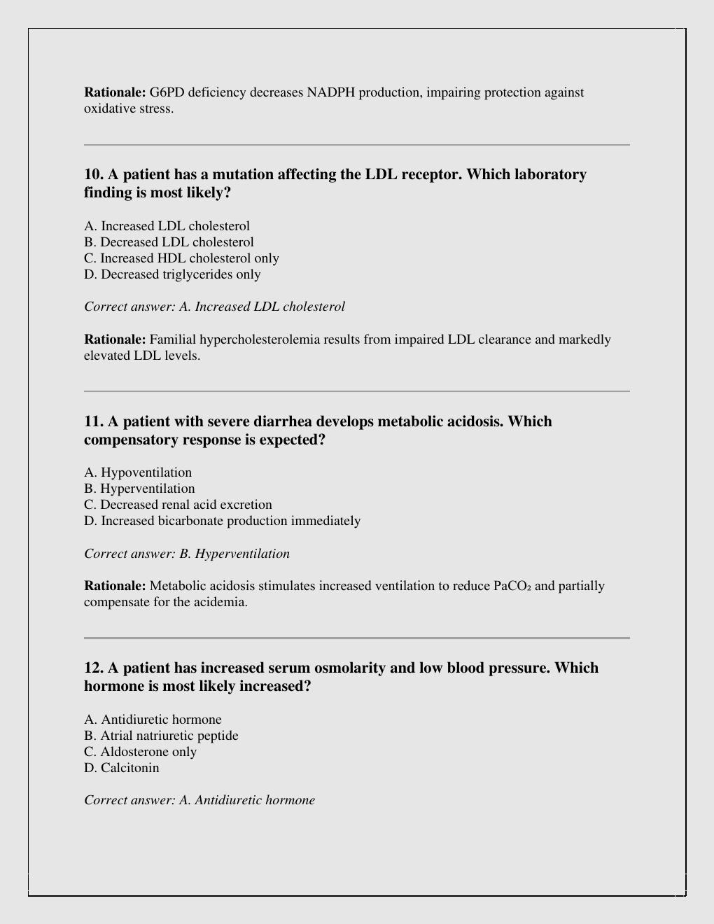 Preview page 4 of COMSAE Phase 1 (ASA 115) — Level 1 questions with correct answers 2026/2027  version with rationales/instant pdf